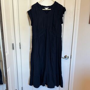 Time and Tru Navy Midi Dress